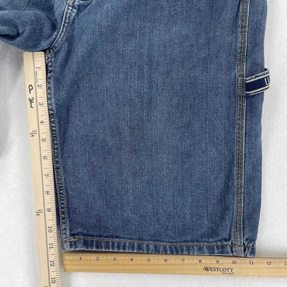 U.S. Polo Assn. Jorts Mens 32 Blue Denim Carpenter Baggy Skater Grunge Y2K